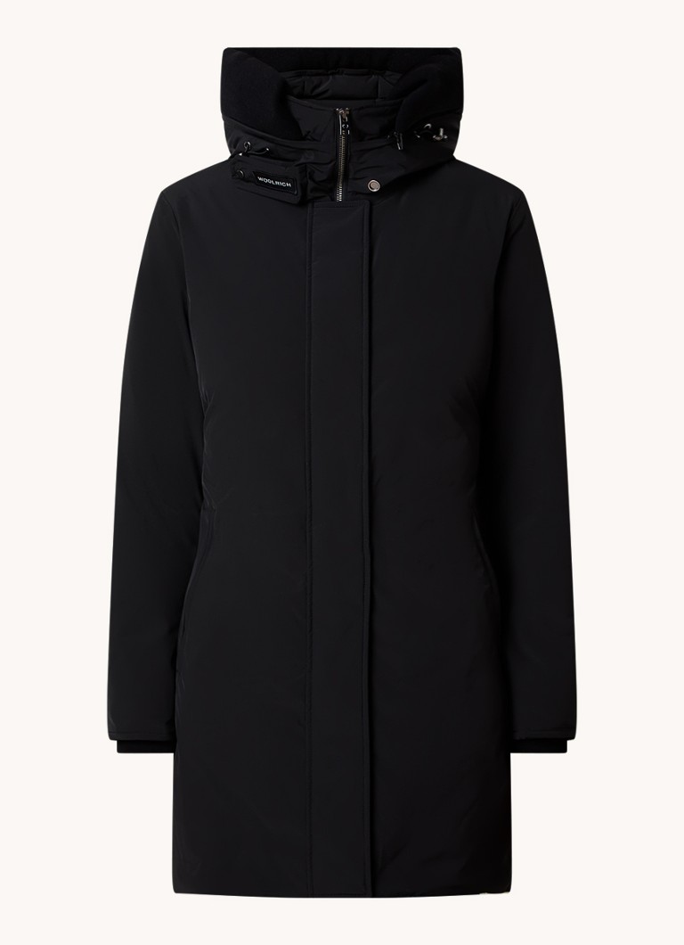 Prošívaná parka Woolrich s péřovou výplní a odnímatelnou kapucí