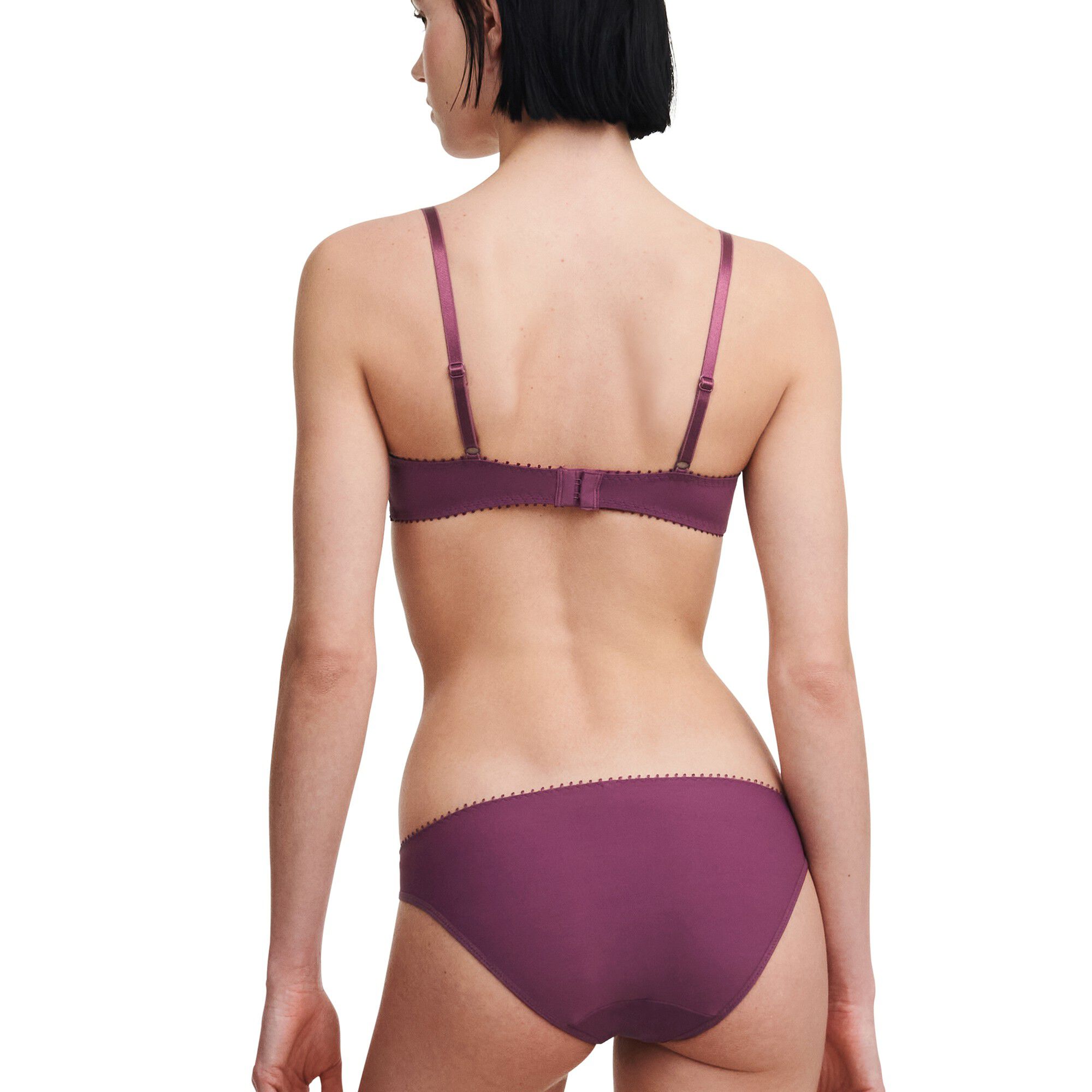 Slip tulle brodé bicolore « White nights »