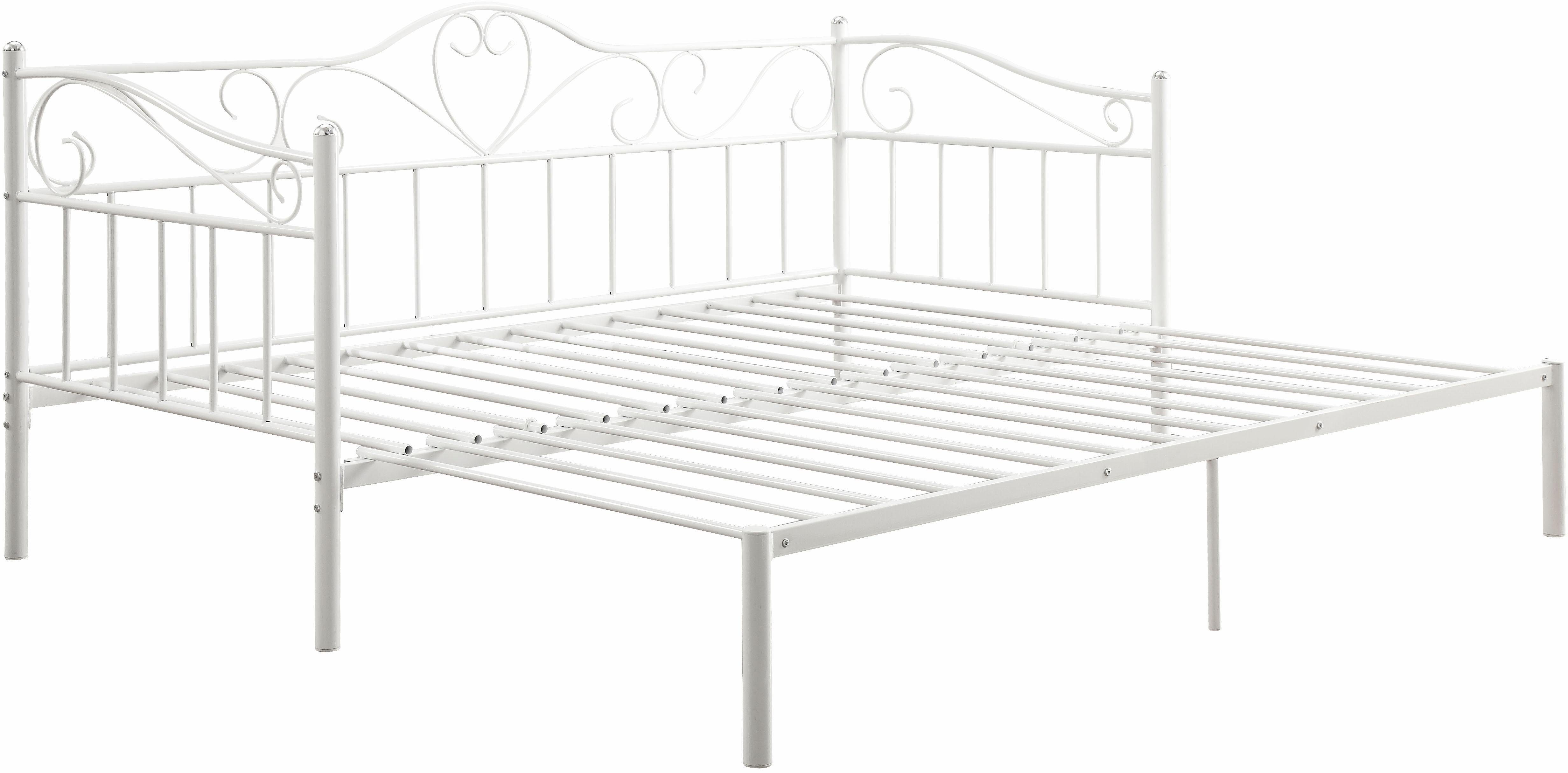 Home affaire Metallbett Sina, mit geschwungenem Kopf- und Fußteil, ausziehbar auf 180/200 cm