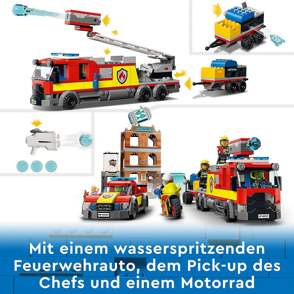 LEGO® City 60321 Feuerwehreinsatz mit Löschtruppe