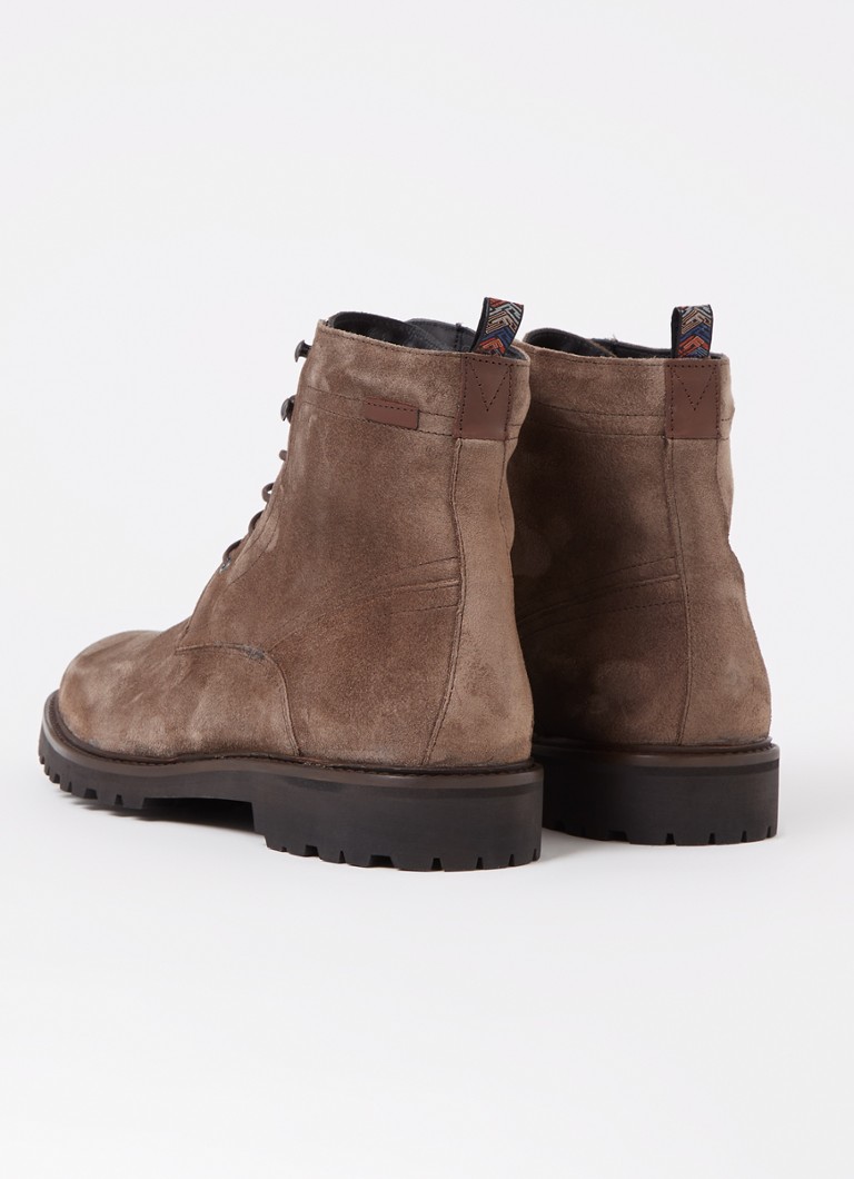 Floris van Bommel Sturdi 07.06 suede lace-up boot with sheepskin