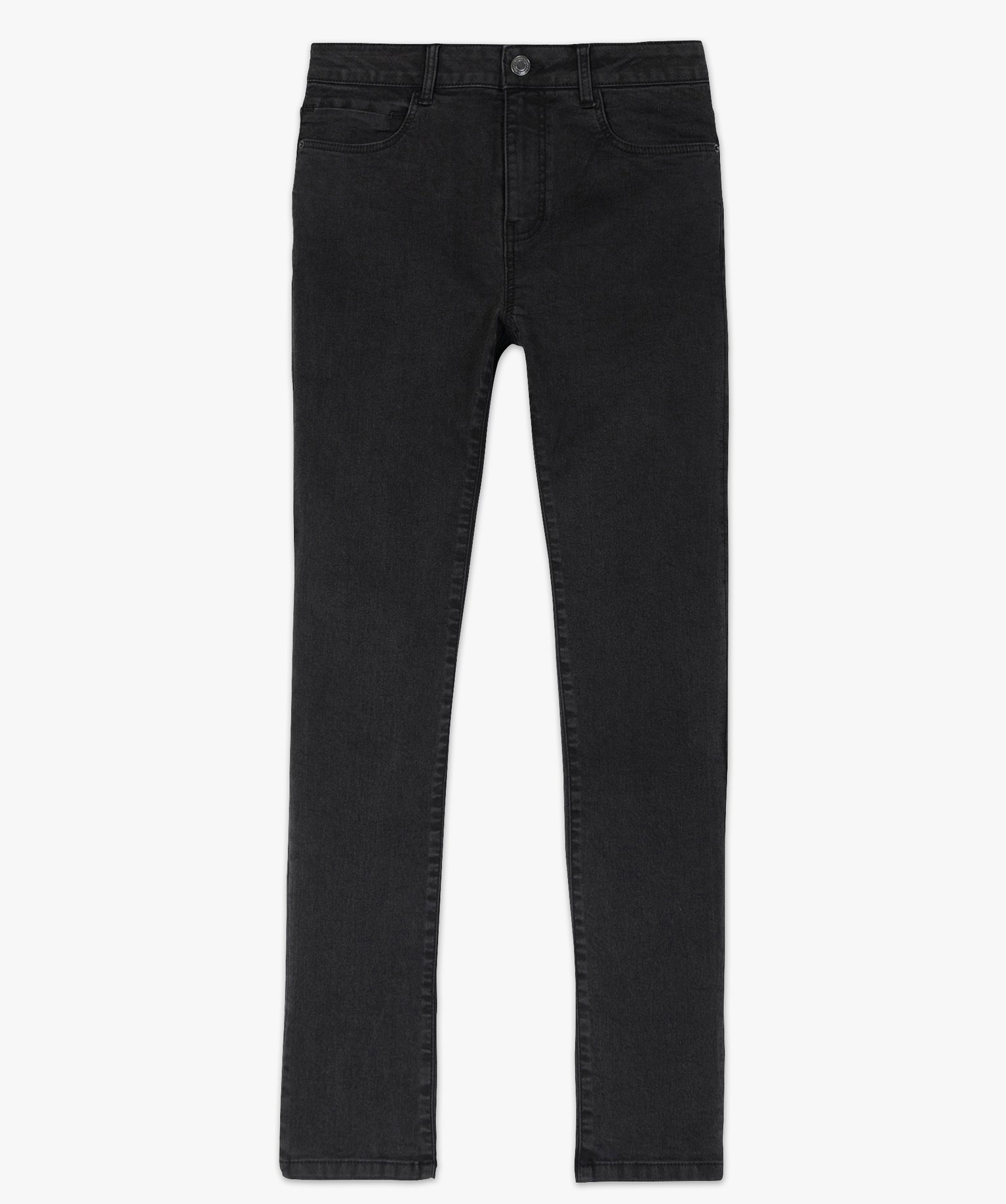 Jean femme coupe slim taille haute noir | GEMO