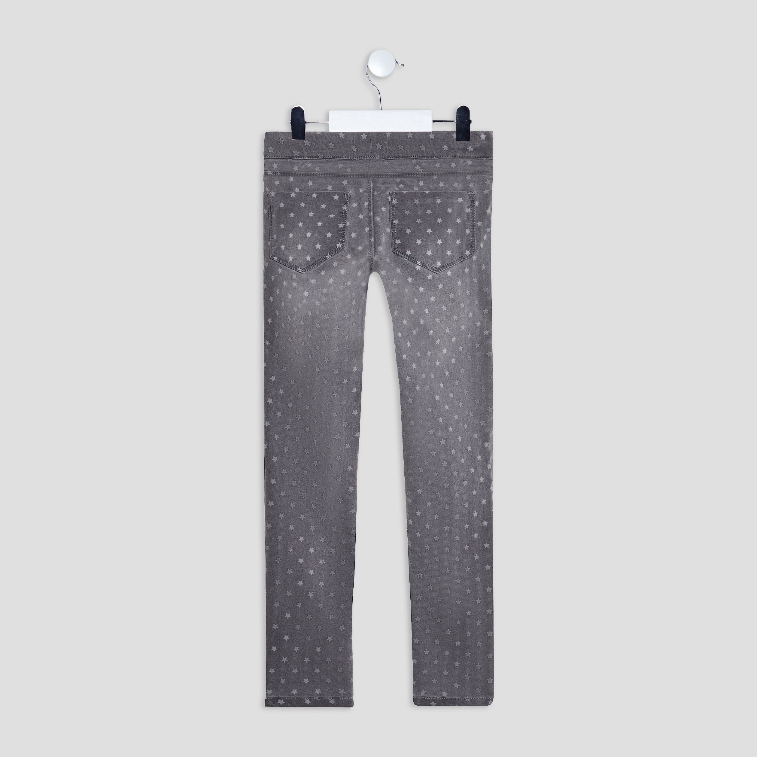 Jegging élastiqué 2 poches gris fille | La Halle