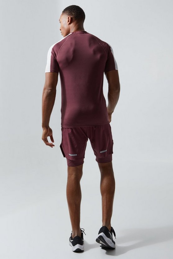 Active Colorblock schnell trocknendes T-Shirt