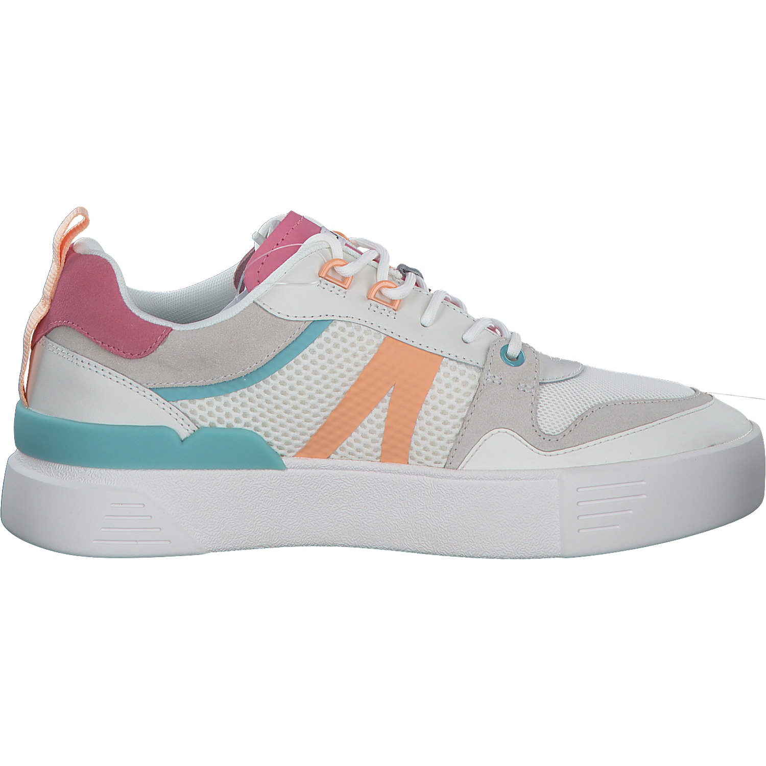 Lacoste L002 45CFA0010, Schnürschuhe, Damen, white/pink