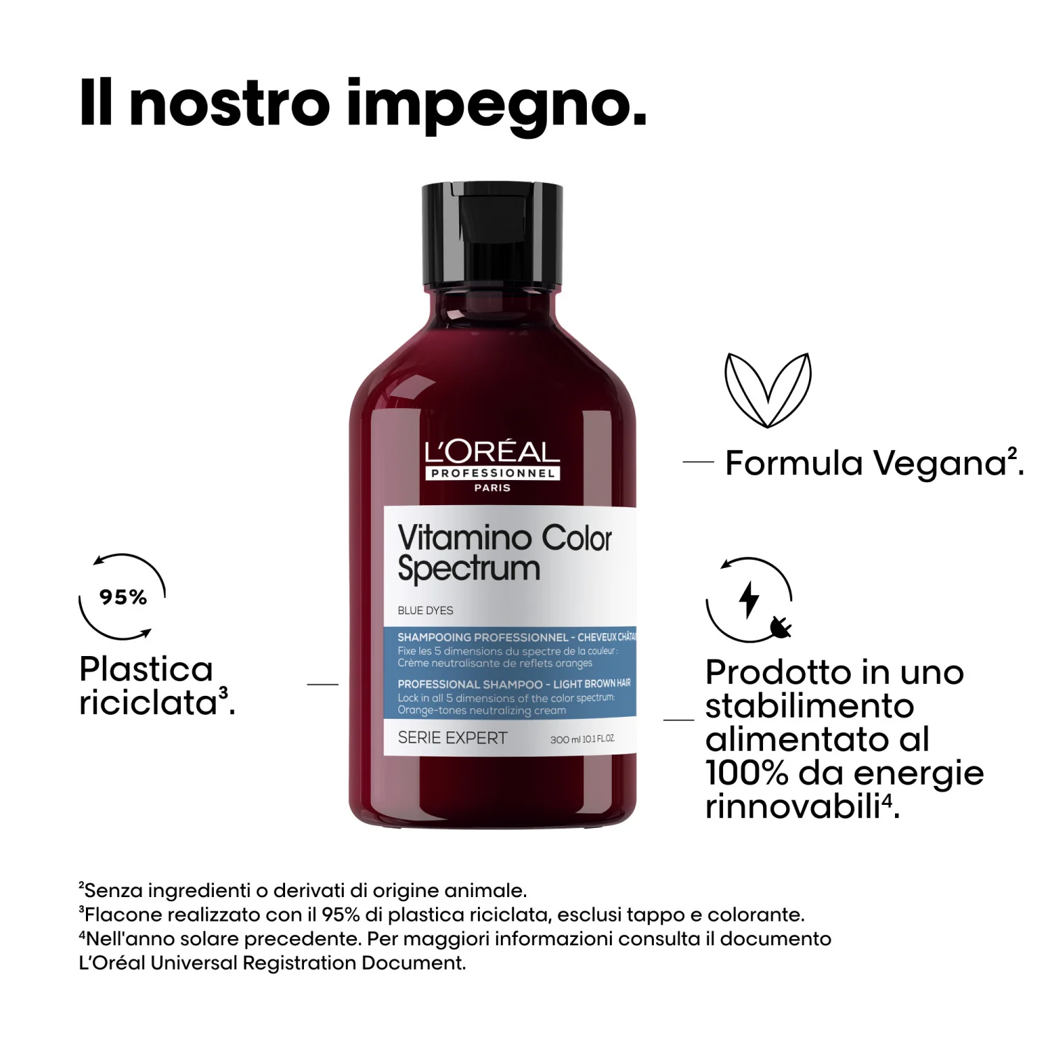 SZAKÉRTŐI SOROZAT Új Vitamino Color Spectrum sampon Kék színezékek - Színvédő sampon