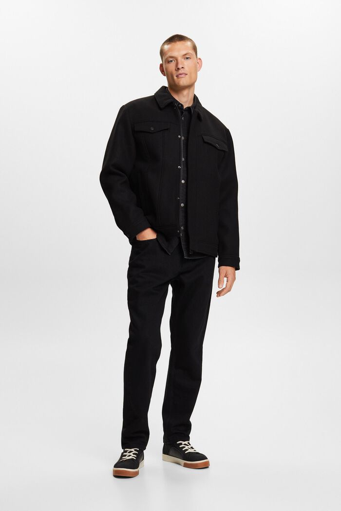 Truckerjacke aus Wolle