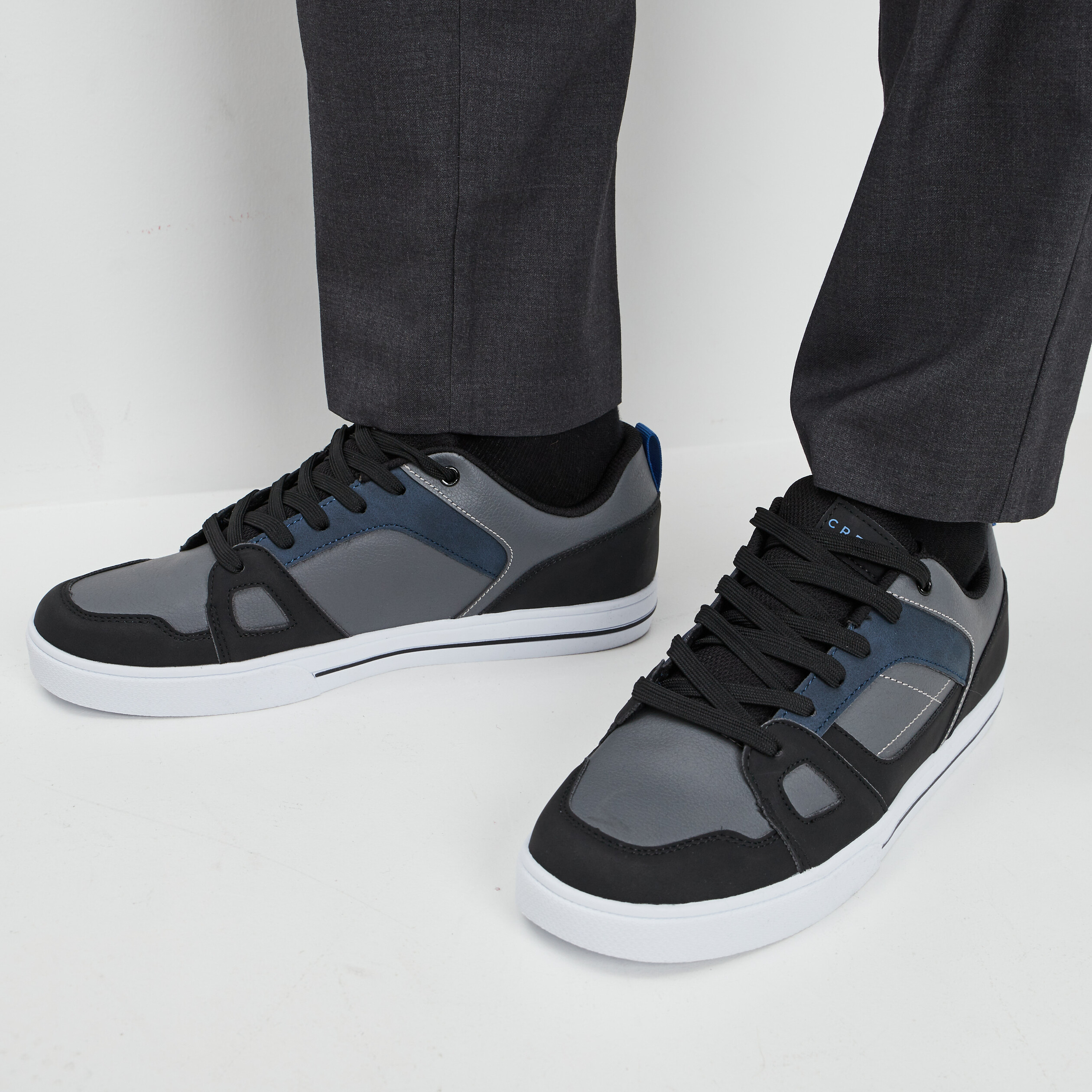 Tennis à lacets Creeks gris homme | La Halle