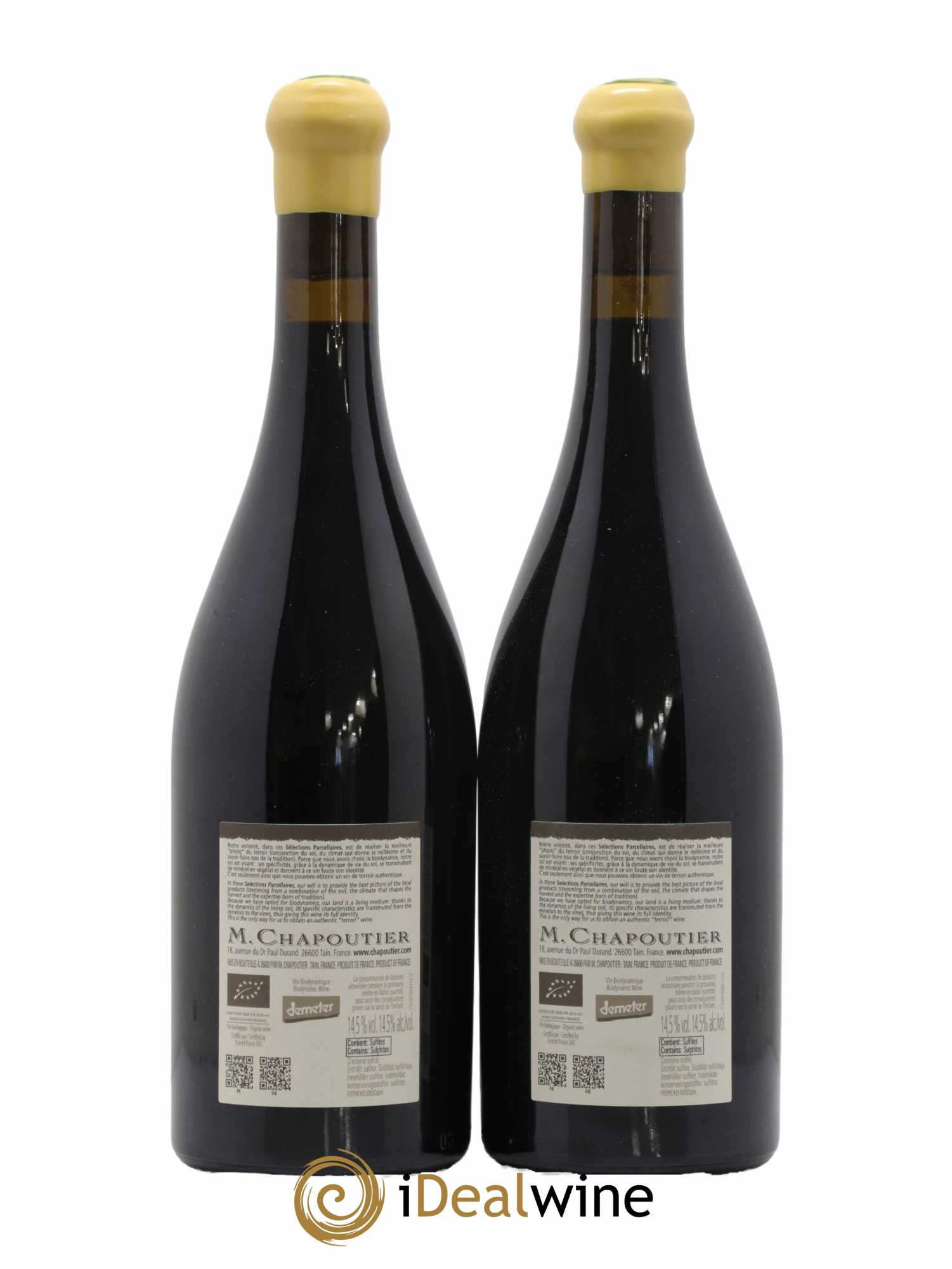 Hermitage Ermitage Le Pavillon Chapoutier  2020 - Lot de 2 Bouteilles
