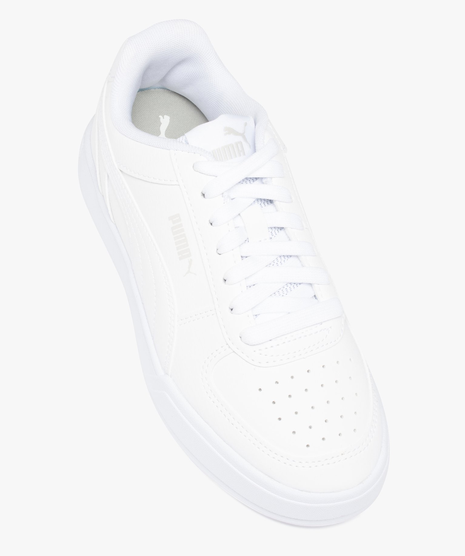 Baskets Garçon unies à lacets – Puma Caven blanc | GEMO