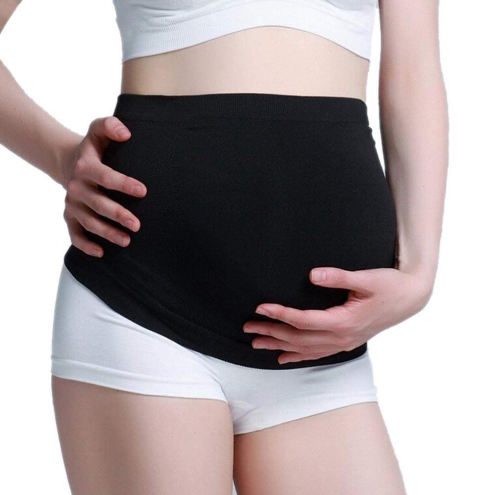 YUHRO Schwangerschaftsgürtel 2er Pack: Umstandsbauchband, atmungsaktiv, dehnbar, schlicht. Rücken, Bauchstützband, glatt, Bauchisolierung