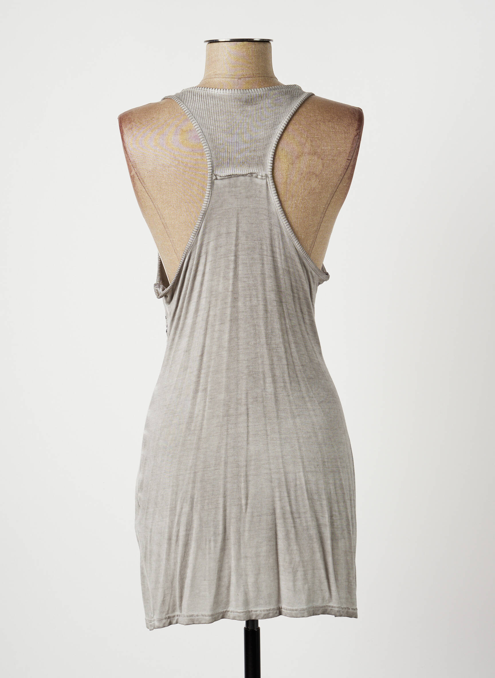 Lauren Vidal Tuniquesansmanche Femme couleur gris
