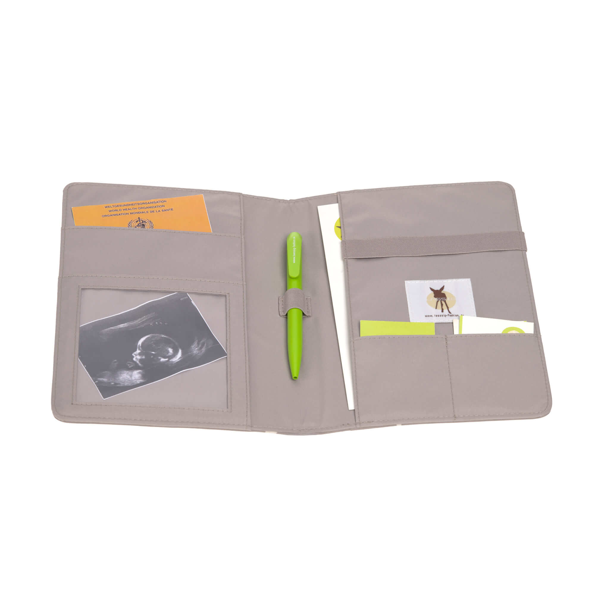 Mutterpasshülle - Blocks Taupe, Grau