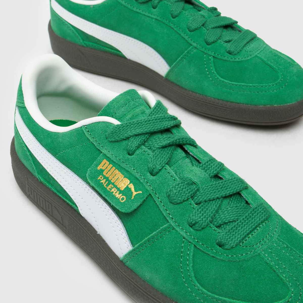 PUMA gröna Palermo Pojkar Ungdomsskor