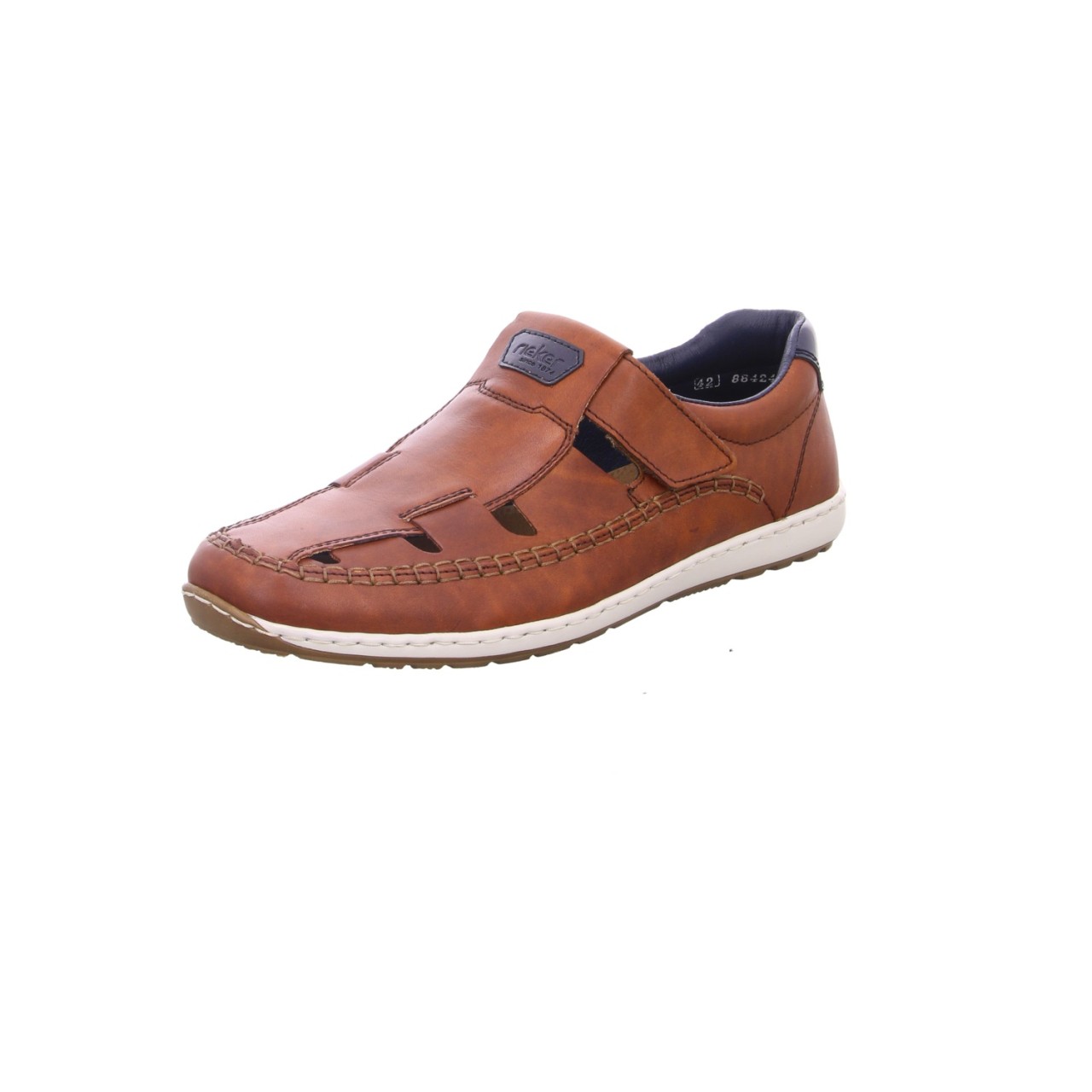 RIEKER Sportliche Slipper braun