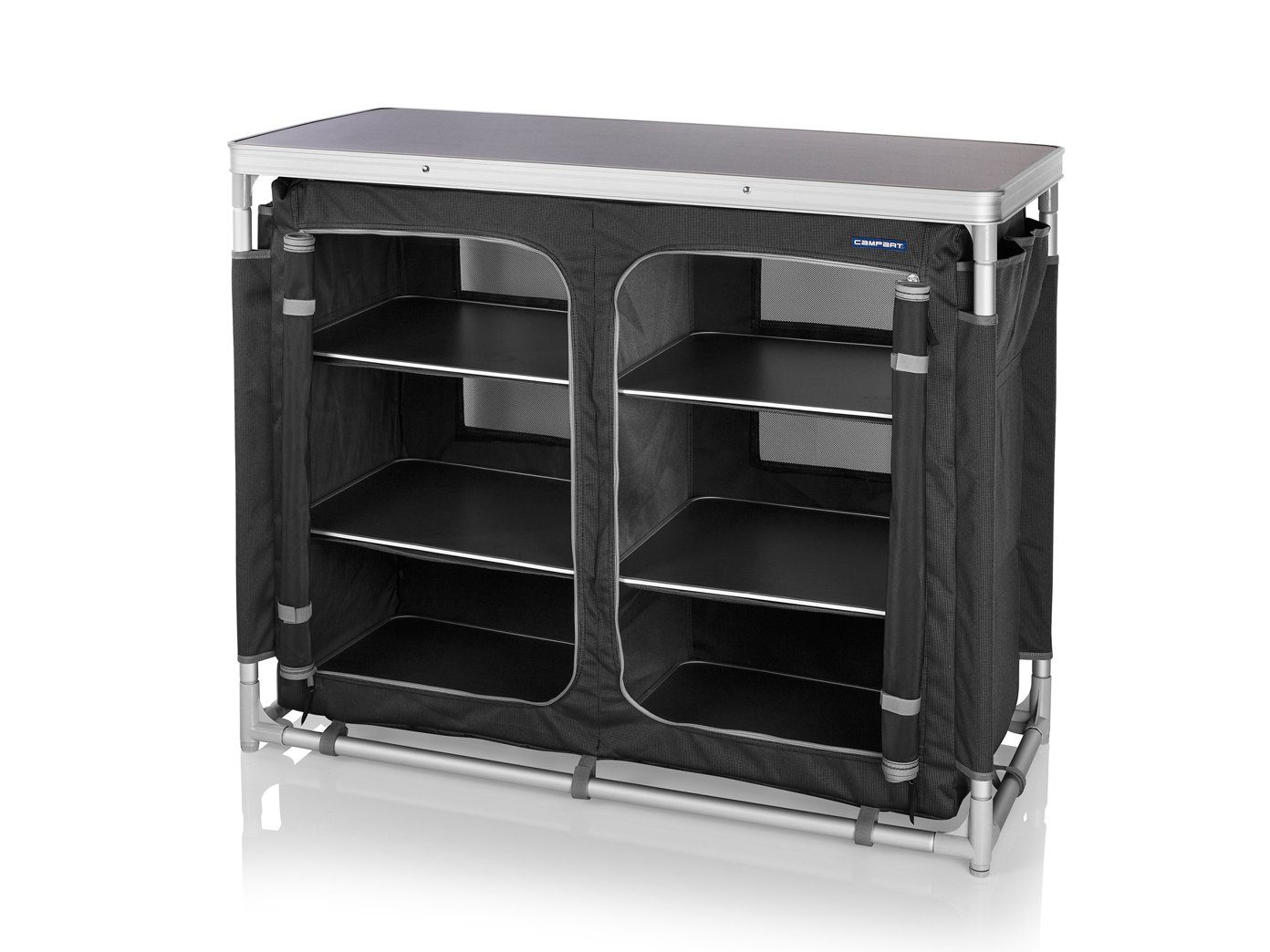Campart Stoffschrank Camping Küchenbox für Aussen-Küche großer Outdoor-Schrank faltbar