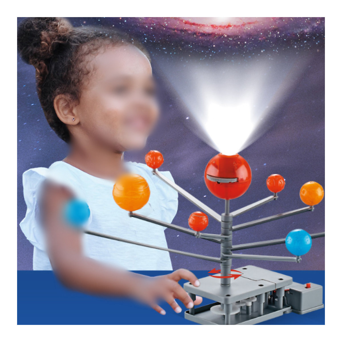 Elektrisches Stativ für Kinder, astronomische Lehrmittel Elektrische Projektions Lehrhilfen für Kinder mit acht Planeten