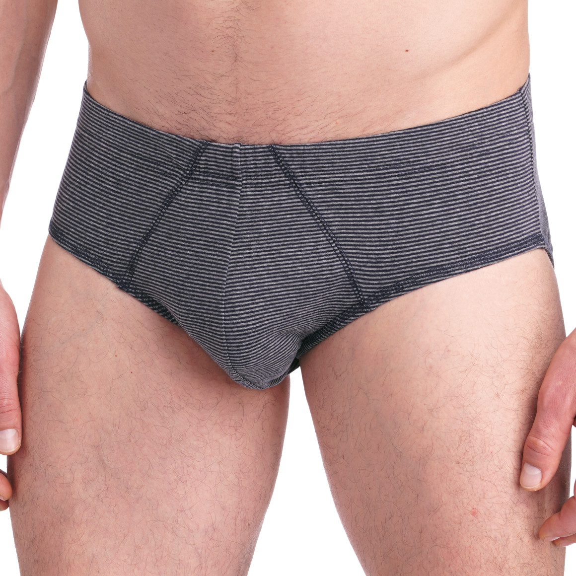 Herren Slip fein gestreift