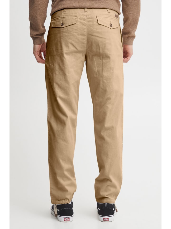 INDICODE Leinenhose IDIves 60017MM lange Hose mit Tunnelzug am Bund in Beige günstig kaufen