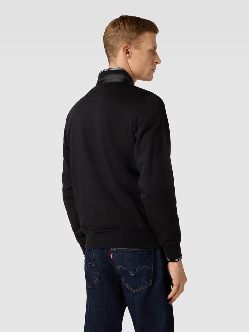 Jacke mit Stepp-Einsatz in schwarz