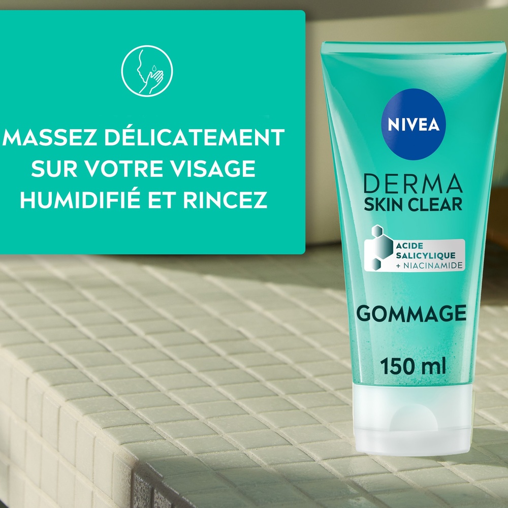 nivea DERMA SKIN CLEAR - Gommage visage 150ml Gommage visage peaux à imperfections