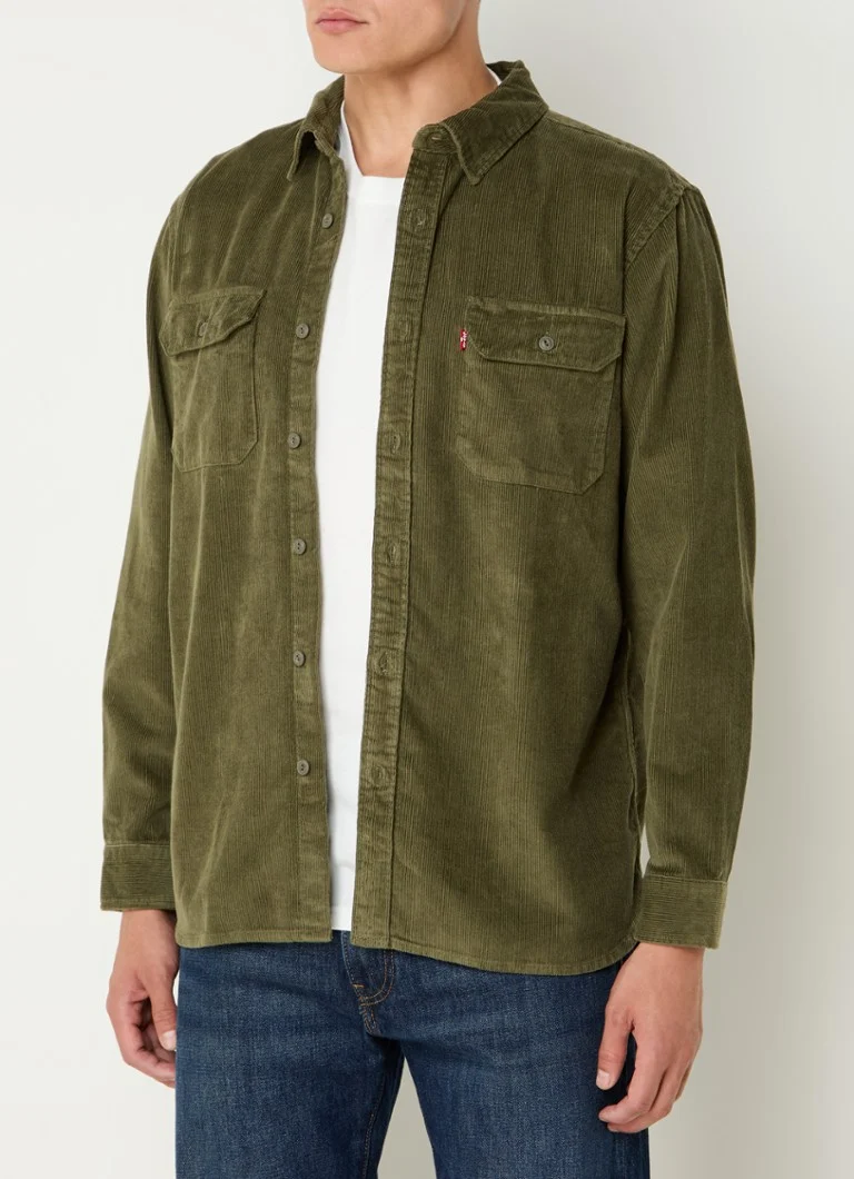 Cămașă Levi's Jackson Classic Fit din catifea reiată