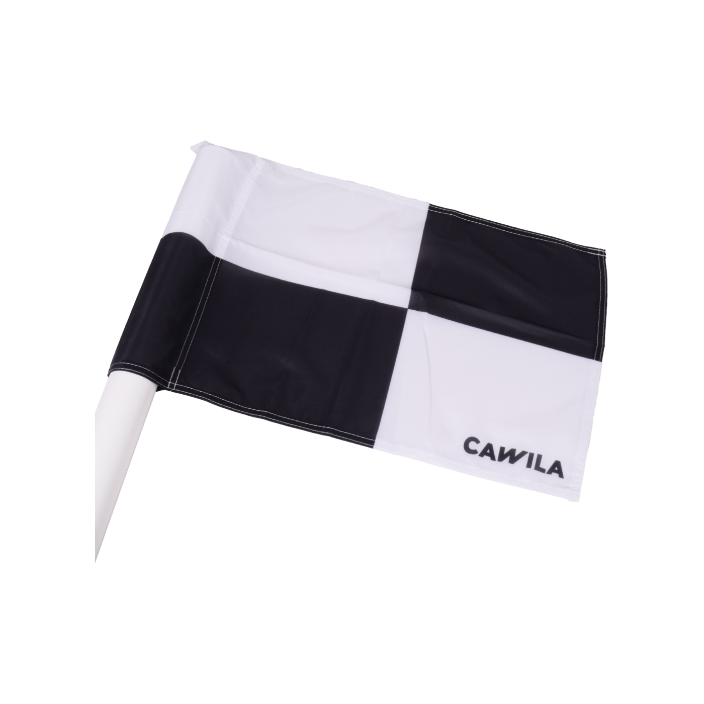 Cawila Eckfahne 45x45cm Weiss Schwarz