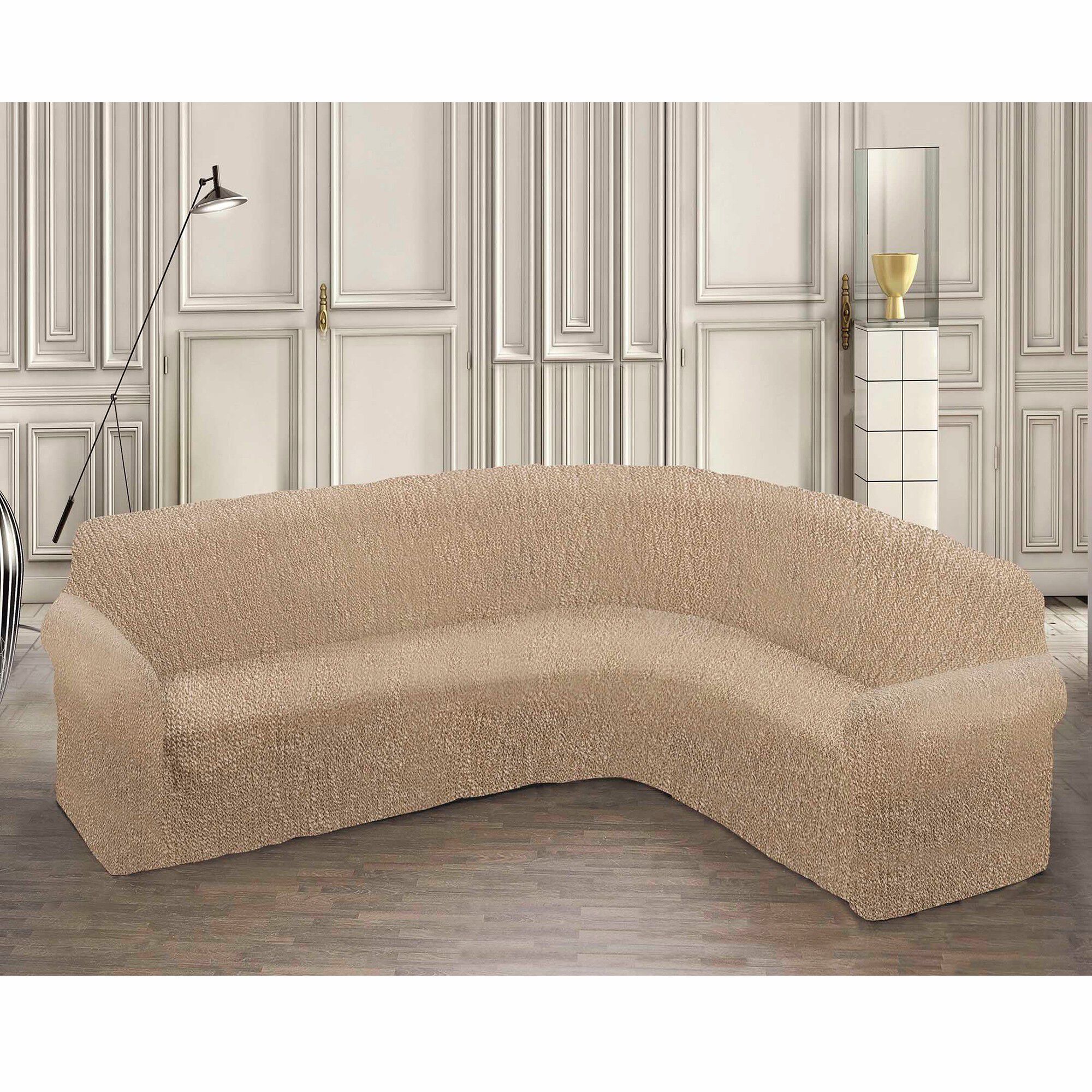 Housse bi-extensible imprimée gaufrée pour fauteuil et canapé