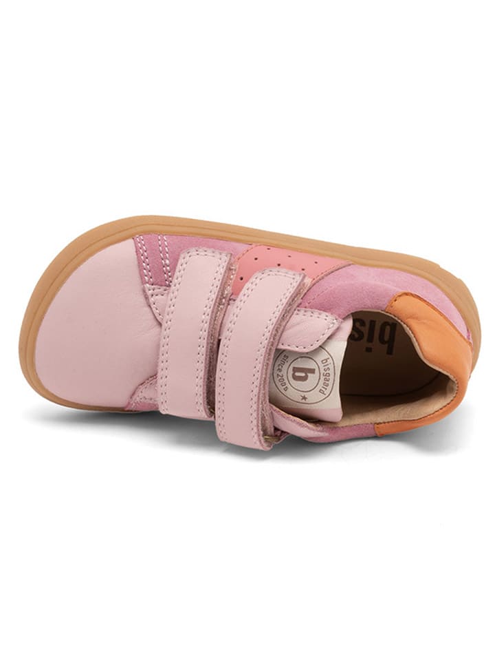 bisgaard Leder-Sneakers in Rosa/ Orange/ Lila günstig kaufen