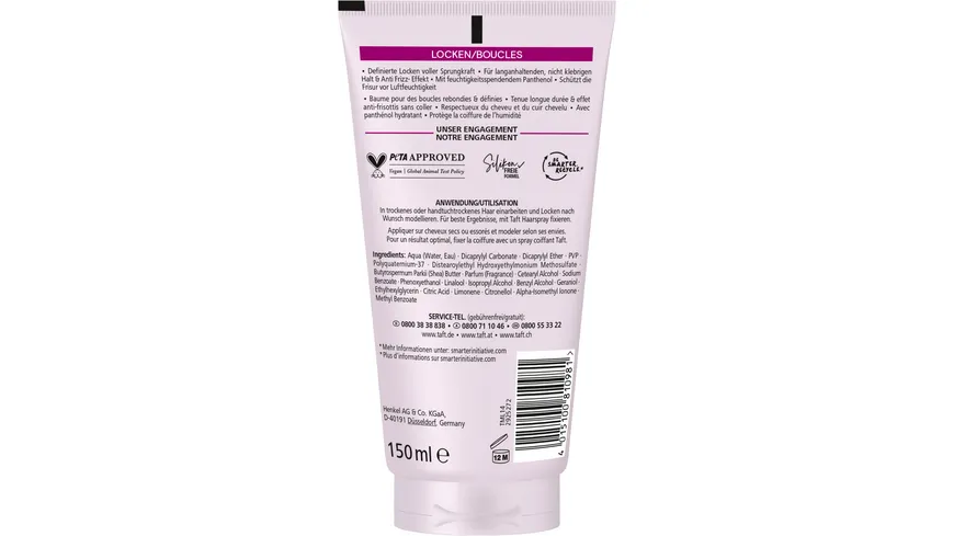 TAFT Styling Balm Locken 150 ml Haltegrad 3 - mittlerer Halt 150 ml