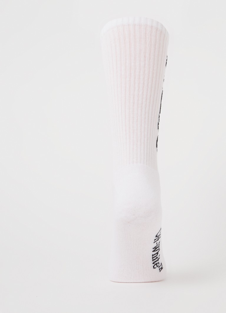 Șosete Off-White cu logo tip cărți
