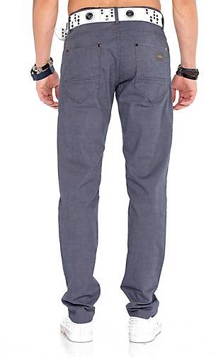 Cipo & Baxx Jeanshose mit Gürtel im Straight Fit-Schnitt
