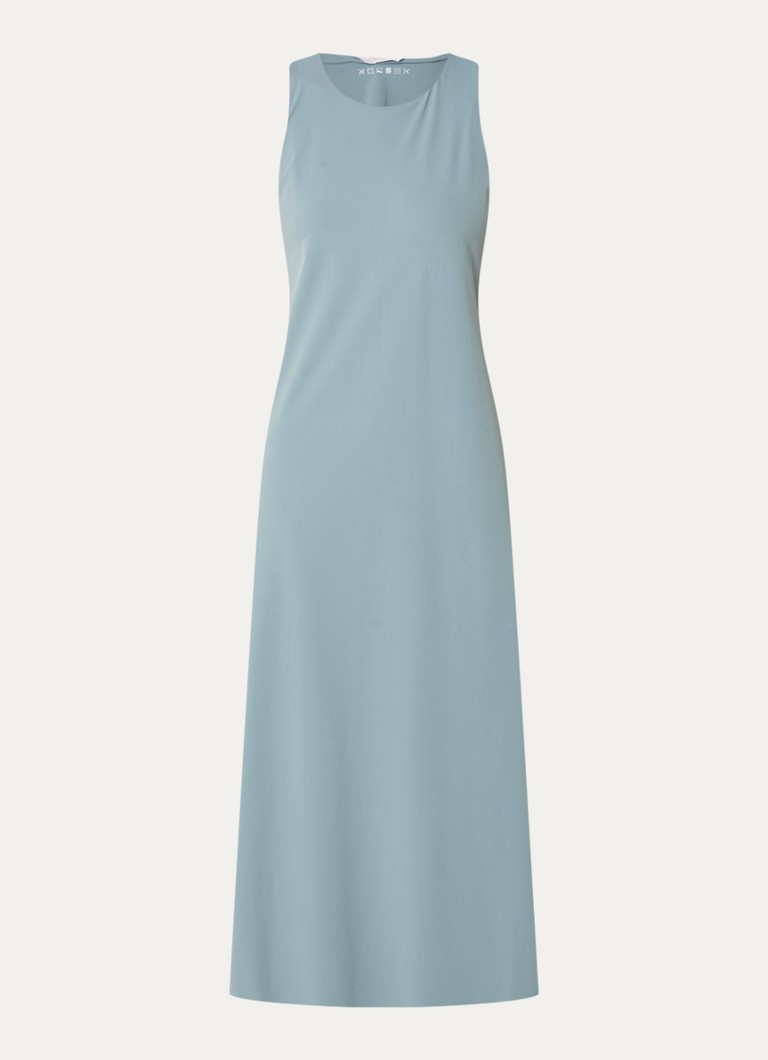 Vestido midi Pier de MaxMara en tejido elástico con bolsillos laterales.
