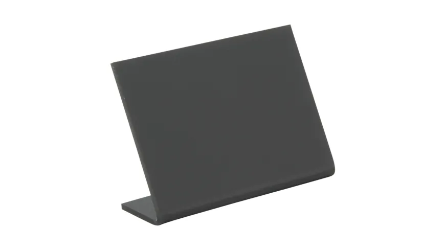 Securit® Tischaufsteller Acryl Kreidetafel  L-Vertikal , DIN A8, schwarz schwarz