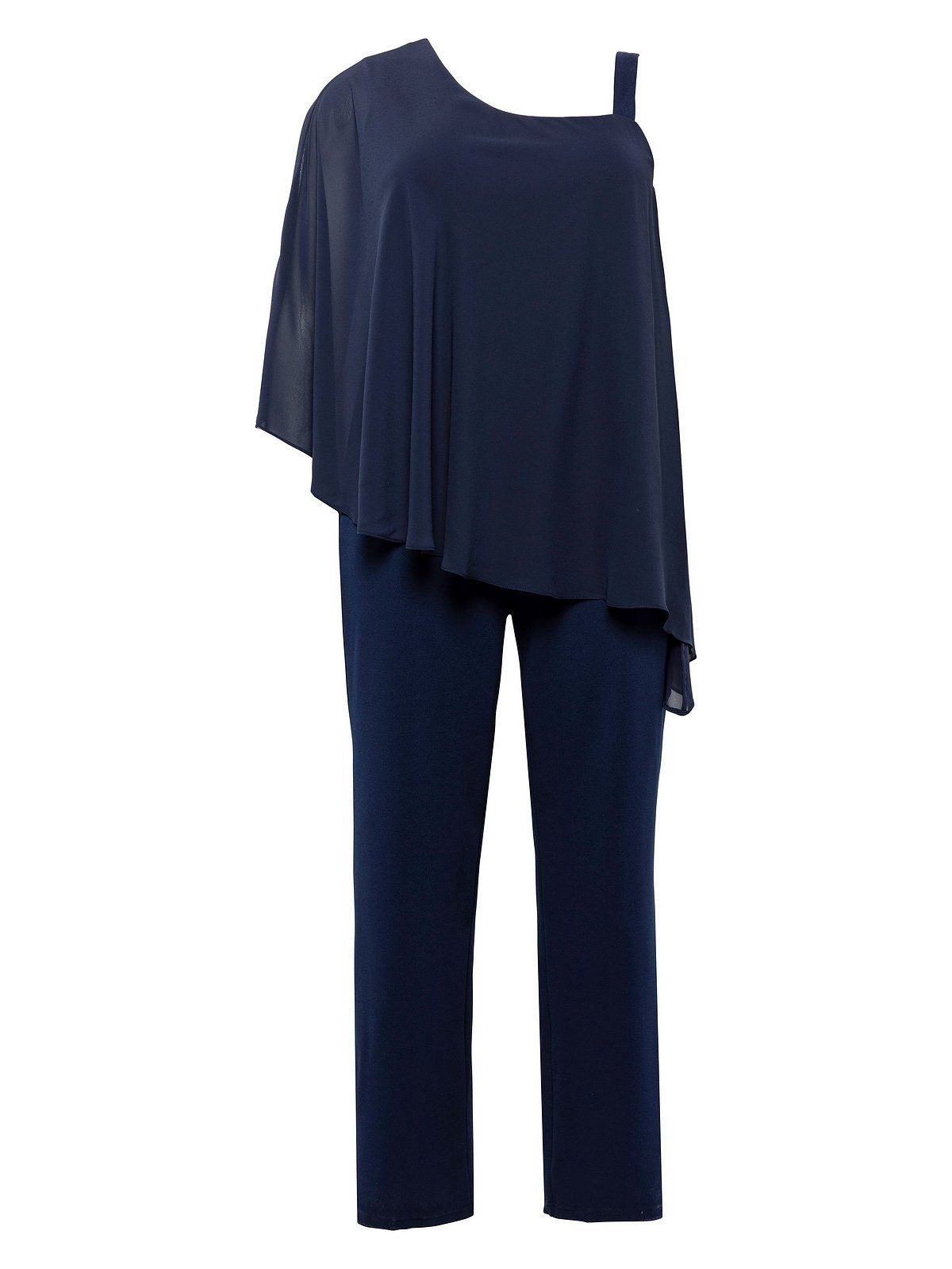 Sheego Jumpsuit Große Größen im Lagenlook mit Fledermausärmel