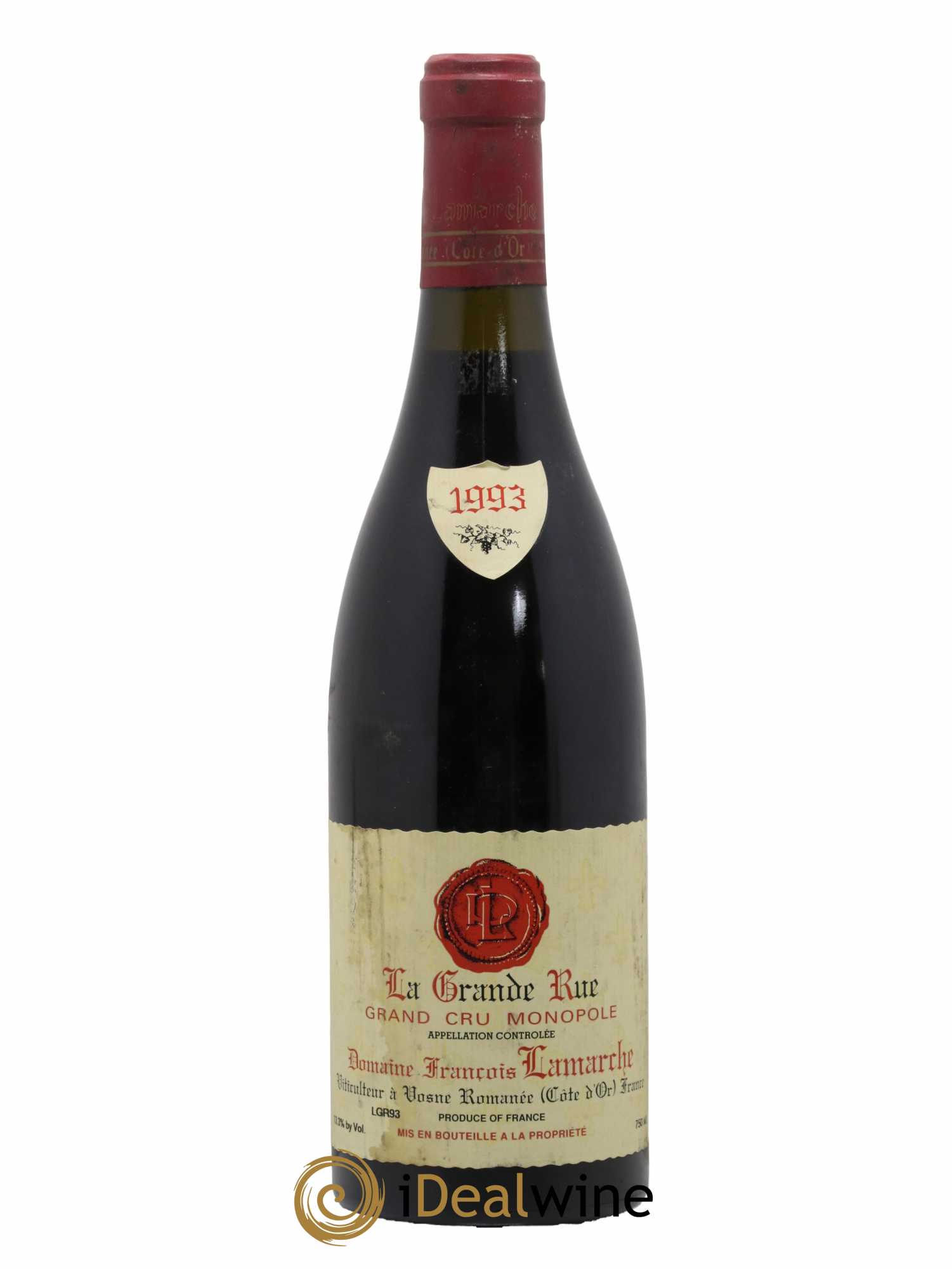 La Grande Rue Grand Cru Lamarche (Domaine)  1993 - Lot de 1 Bouteille