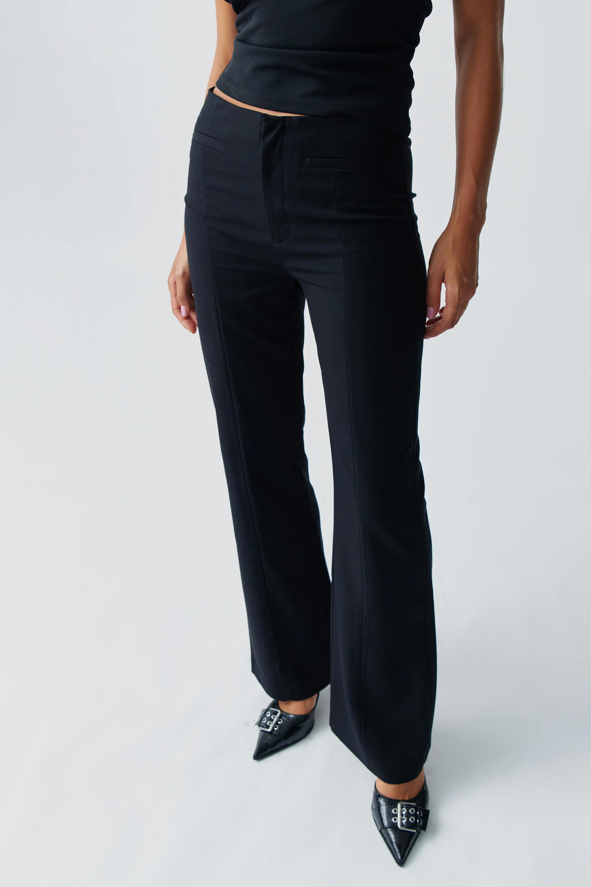 High waist trousers