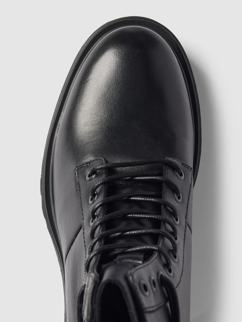 Ankle-Boots mit Label-Detail Modell 'FLYNN' in schwarz