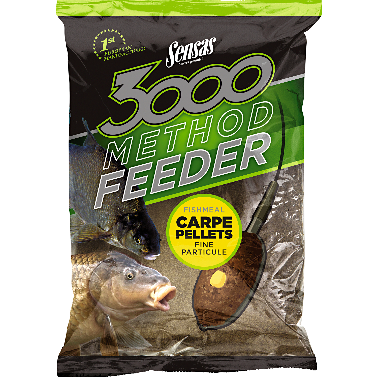Sensas Friedfischfutter 3000 Method (Karpfen Pellets)