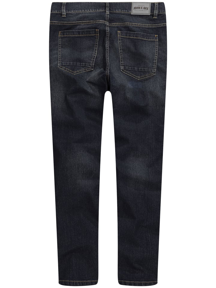 John F. Gee Jeanshose in mattes jeansblau günstig kaufen