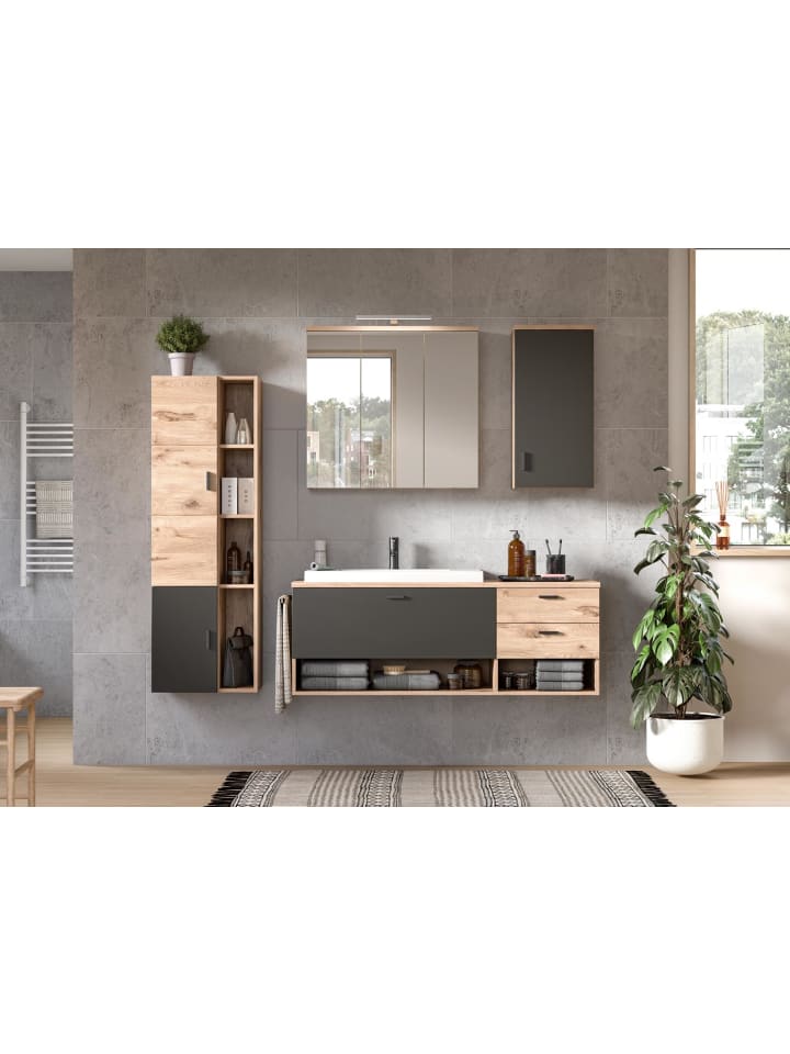 ebuy24 Waschbeckenunterschrank Grado Eiche 140 x 48 cm günstig kaufen onesize