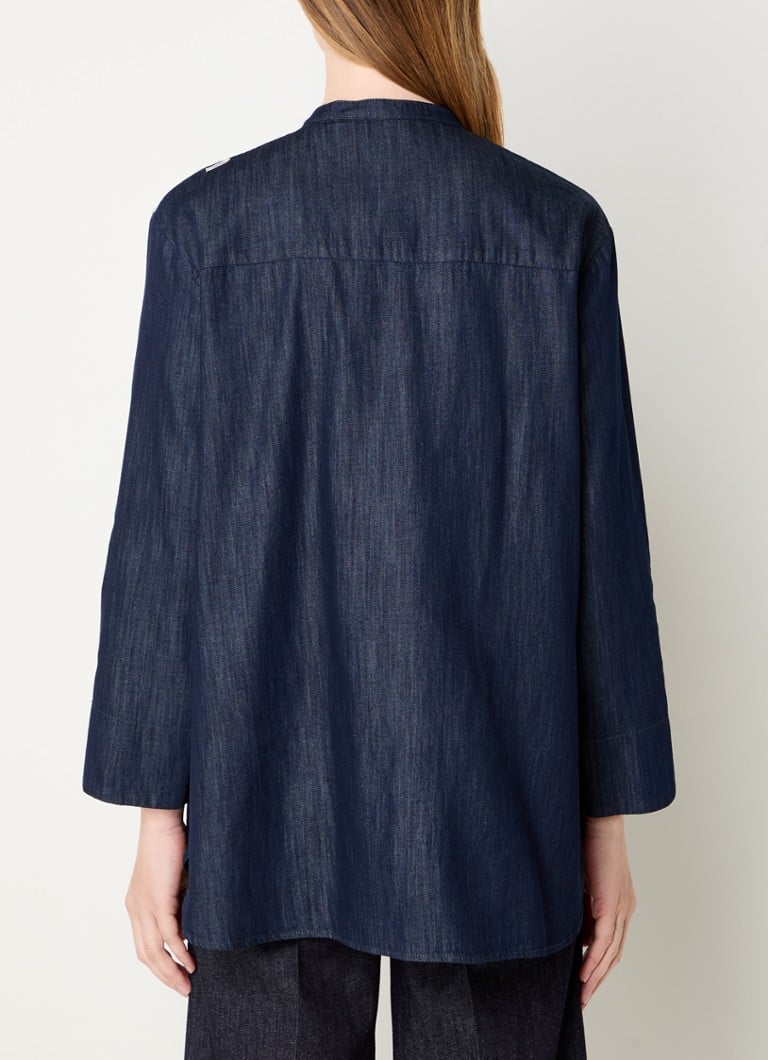 Camicia in chambray MaxMara Ricamo con taschino sul petto