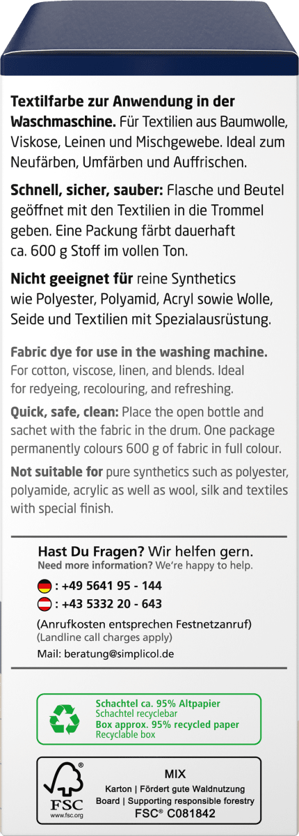 Textilfarbe intensiv Nacht- Blau, 1 St