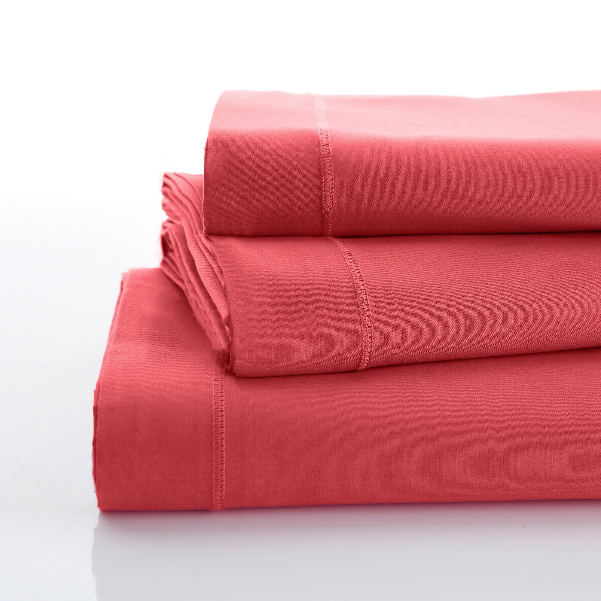 Linge de lit uni polyester-coton Colombine