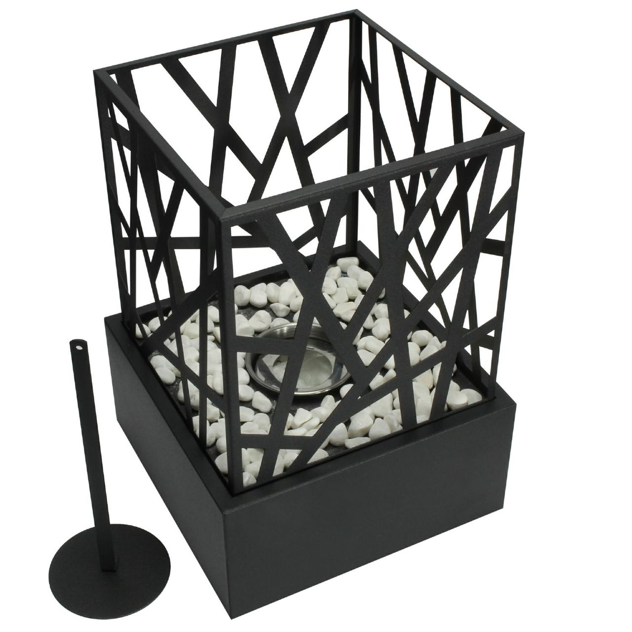TOP MULTI Tischkamin Dekokamin Metallgeflecht