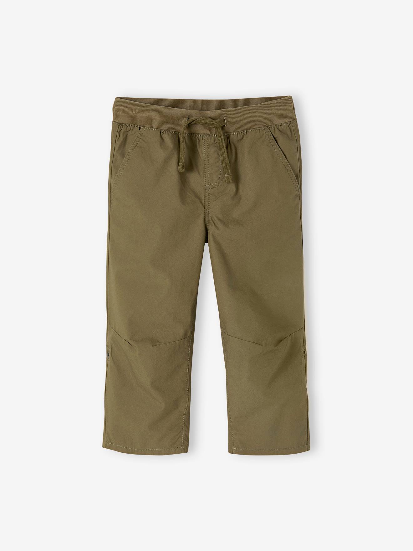 Vertbaudet Jungen 3/4-Shorts mit verstellbarer Länge - olivgrün