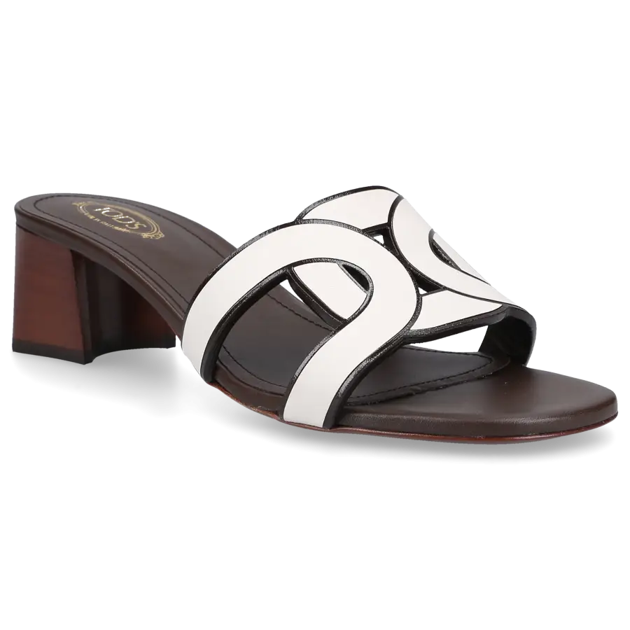 Tod's - Pantoletten KATE Veloursleder - weiß