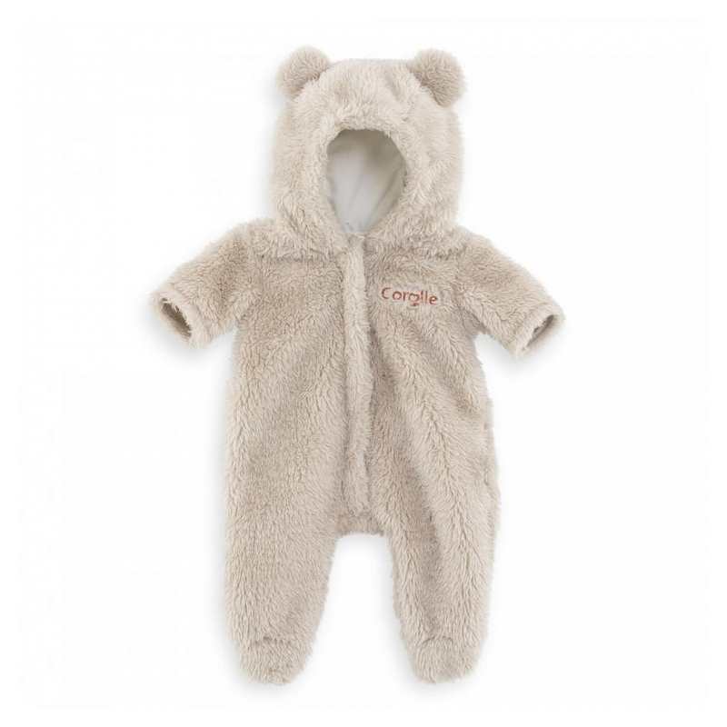 Combinaison pilote ourson pour poupon 42cm