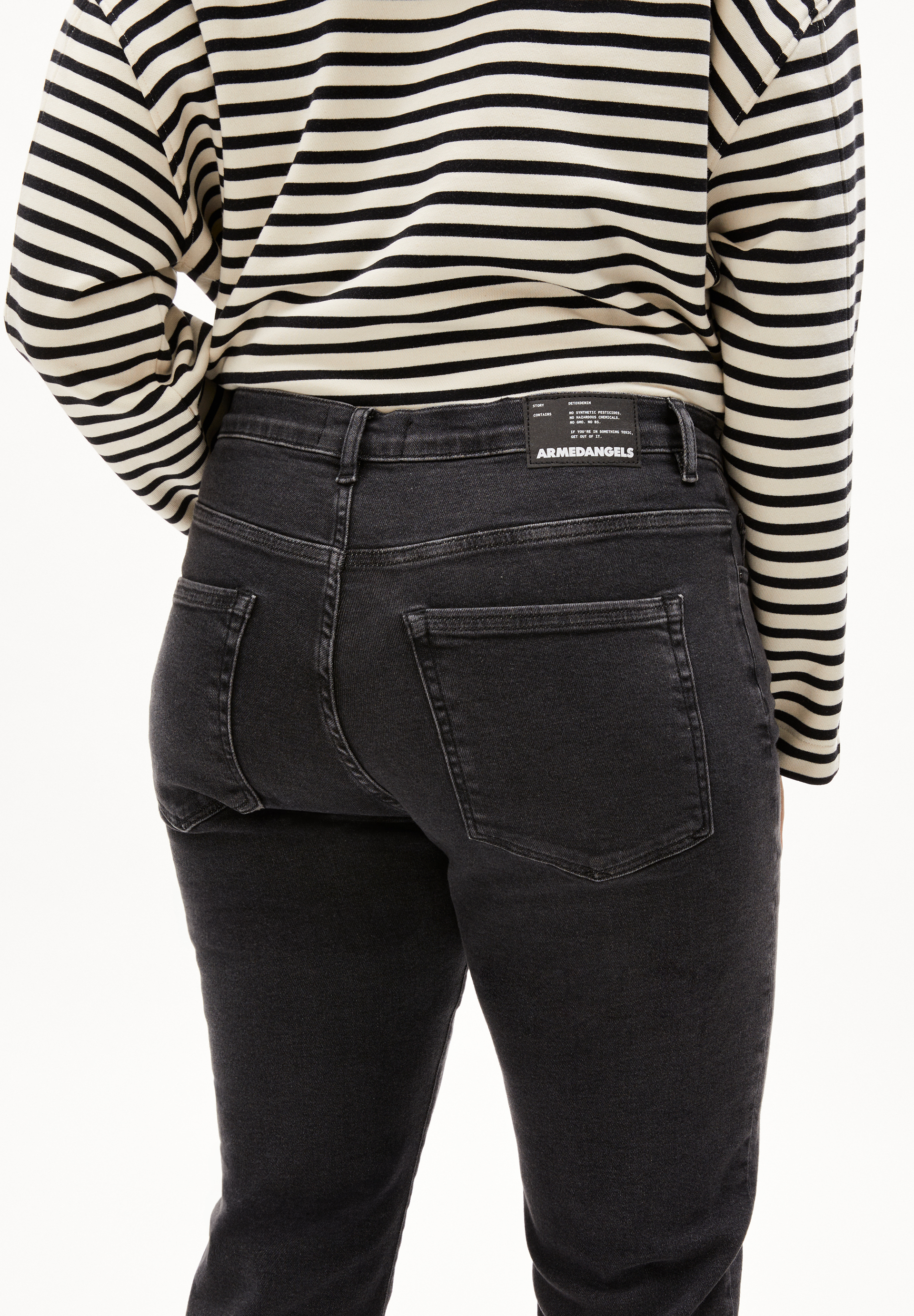 Straight Leg High Waist aus Bio-Baumwoll Mix
