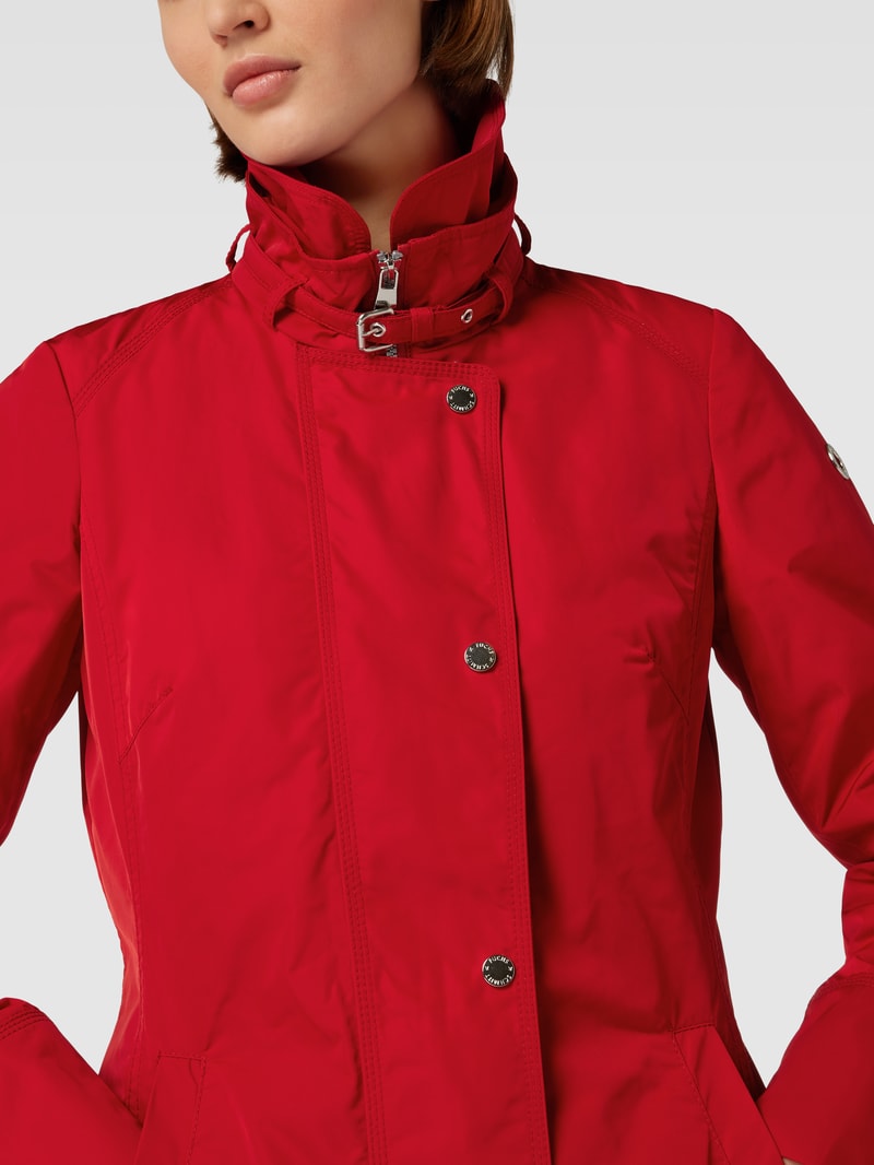 Jacke mit Label-Detail in rot